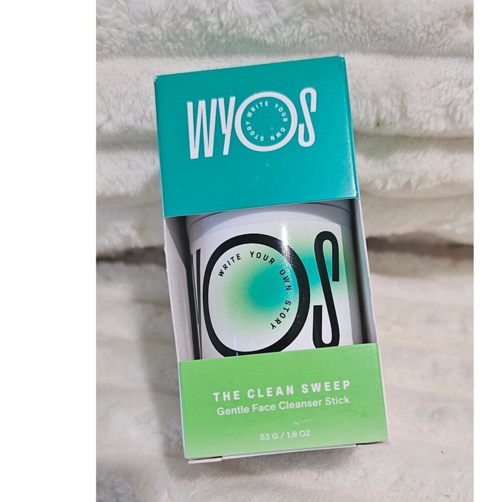 WYOS The Clean Sweep Gentle Face Cleanser Stick New TSA friendly